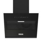 INALSA 60 Cm 1400 m3/hr Slant Black Powder Coated, filterless Thermal Auto Clean Chimney,7 Yr Warranty On Motor|Touch Control|Motion Sensor(Cosmo 60 SBKMAC)