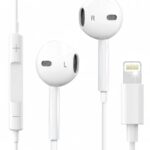 Ankoda Wired Original Stereo Earphones with Built-in Microphone Compatible with iPhone 7/8/X/XS/XR/11/12/13/14 Series, Sound, Noise Isolating in-Ear Headphones, White