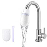 MotiBa10 pcs Cotton Water Filter Covers With 1 Securing Strap Universal Faucet Filter Mesh, Reusable Sediment & Rust Filter for Kitchen & Bathroom Taps
