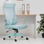 INNOWIN Flamingo High-Back Ergonomic Home Office Chair | 3-Years Limited Warranty Included | Tilting & Height Adjustable Mechanism, Heavy Duty Metal Base | Ideal for Office Work & Study (Mint Green)