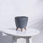 UGAOO Lagos Pot – Grey | Flower Pot for Indoor, Outdoor, Home, Garden