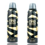 Nike Gold Edition EDT Deodorant for Man 200ml*2 Combo Pack, 24H, 0% Aluminum Salts, Protects Underarm Flora, No White Stains