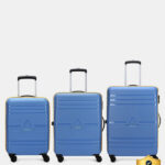 ARISTOCRAT Airstop Pro 3 (Small 55cm Medium 65cm Large 75cm) Suitcase Cabin & Check-in Set 4 Wheels – 29 Inch