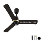 Atomberg Renesa Elite Smart |Voice Control| High Air Flow|Moonbeam LED Light|Sleek Design with 3 Year Warranty BLDC Motor with Remote 900 mm Ceiling Fan(5 Star | Earth Brown | Pack of 1)