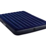 Intex 64759E Dura-Beam Standard Downy Air Mattress: Fiber-Tech – Queen Size – 10in Bed Height – 600lb Weight Capacity – Pump Sold Separately