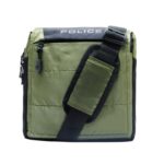 Police Unisex Hedge premium Crossbody Bag | Durable Nylon Sling Bag for Men & Women | Adjustable Strap | Army Green & Black