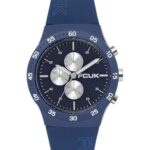 French Connection FCUK METROME FW25 Unisex Analog Watch, 39mm Blue Silicone Strap, Matt Blue Dial – FC199U