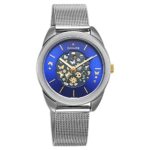 Sonata Unveil Quartz Multifunction Blue Dial Stainless Steel Strap Watch for Women-8182BM02