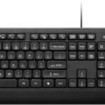 Lenovo 110 USB-A Wired combo Wired USB Standard Laptop Keyboard Compatible with Laptop with 1600 DPI Optical Mouse, USB-A Wired Connection, Spill-Resistant Design, One-Touch Co-Pilot Key, 3-Zone Layout, 1.5m Cable(Black)