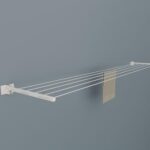 ZINQUI Powder Coated Metal Cloth Drying Stand Foldable for Wall Mounted/Cloth Drying Rack/Clothes Hanger for Home Or Balcony with 50 Feet Rope and Fasteners Set (1)