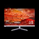 ZEBRONICS Pure Pixel 60.4 cm (24 inch) Full HD LED Backlit VA Panel with 250 nits brightness, HDMI, VGA, Ultra Slim Bezel, Built-in Speakers, Metal Stand, Wall Mountable Monitor (ZEB-EA124)(Response Time: 12 ms, 100 Hz Refresh Rate)