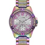 GUESS Round 40mm Silver Dial Analog Women Watch – GW0044L1
