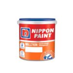 Nippon Paint Walltron Hydroshield Dampproof Heat Reduction Solar Reflective Surface Cooling Terrace Waterproofing Coating (White, 1 L)