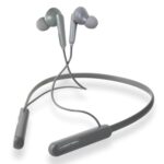 LUMIFORD XploriaHD XP25 in-Ear Bluetooth Neckband Earphones, IPX4 Water Resistant,Voice Assistant,Advanced BT v5.3,10mm Extra Bass Drivers,16 hrs Playback & Quick Type-C Charging (Gun Grey)