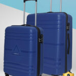 ARISTOCRAT Airstop Set of 2 (Small 53cm | Medium 63cm) – Trolley Bag Cabin & Check-in Set 4 Wheels – 25 Inch