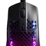 SteelSeries Aerox 3 – Super Light Gaming Mouse – 8,500 CPI TrueMove Core Optical Sensor – Ultra-Lightweight Water Resistant Design – Universal USB-C connectivity, Black