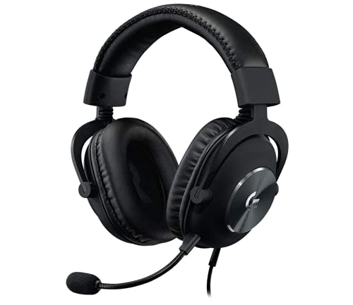 Logitech G Pro X Gaming Wired Over Ear Headphones with Mic Blue Voice DTS Headphone:X 2.0, 50Mm Pro-G Drivers, 2.0 Surround Sound for Esports Gaming, Pc/Ps/Xbox/Vr/Nintendo Switch – (Black)
