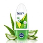 Rexona Aloe Vera Underarm Roll on Deodorant for Women, Antiperspirant, Removes Odour, Keeps Skin Fresh & Clean, Alcohol Free, Friendly, 50 ml