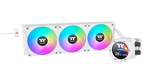 Thermaltake CL/TH360 V2 ULTRA EX-ARGB/2K RPM Syn WHT – 47.5cm Mid Tower Computer Case – Supports 420mm AIO Radiator, 13x 120mm Fans – Compatible with Desktop, Laptop