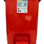 ARISTO Plastic Pedal Dustbin With Handle 30 ltr (ASSORTED MIX)