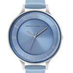 French Connection Amour | Sky Blue Sunray Dial | Roman Numerals | Blue Strap | Analog Watch for Women – FCN00075J
