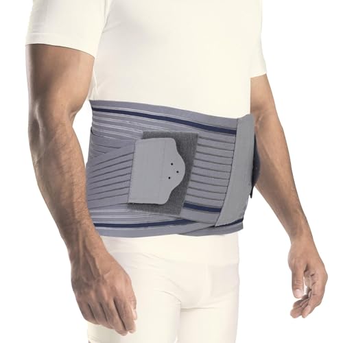 AGARO Contoured LS Belt Lower Back Pain Relief, Contoured Lumbar Sacral Belt, Lower Back Pain Osteoporosis Slip Disc Care For Women & Men, Grey, XXL