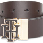 TOMMY HILFIGER Men Formal Brown Genuine Leather Reversible Belt