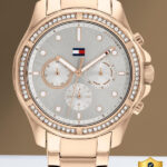 TOMMY HILFIGER Women Grey Dail Watch Tommy Hilfiger Multifunction Grey Dial Rose Gold SS Strap Analog Watch – For Women