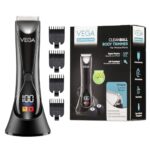 VEGA Cleanball Full Body Trimmer for Men|Private Parts, Pubic Hair, Balls, Manscaping, Body Multi-Purpose|IPX5 Waterproof|No Nicks or Cuts|90 Min Non-Stop Runtime|Fast Charge, 2 Year Warranty, VHTH-33