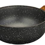 Amazon Brand – Solimo Die Cast Aluminium Non Stick Wok/Kadhai (25cm, 5 layer coating)