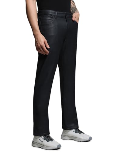 Jack & Jones Men Solid Slim Fit Low Rise Stretchable Black Jeans