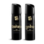 Set Wet Tashan & Yodha Indian Luxury Body Spray I Long Lasting Body Spray for Men I Manly & Luxury Fragrance for Men, 150ml Pack of 2