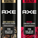 AXE Dark Temptation & Intense Deodorant Spray  –  For Men(430 ml, Pack of 2)