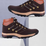 lejano High Tops For Men(Brown, Tan, Black , 8)