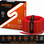 Laviland 1.5 SQ MM Copper Wire | 90m | Single Core | FR PVC Insulated | Domestic 1.5 sq/mm Red 90 m Wire(Red)