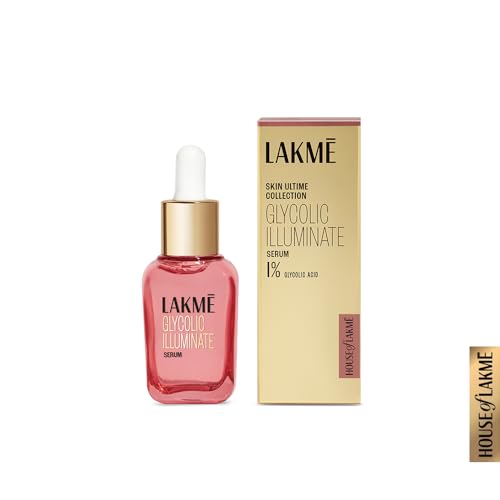 Lakme Glycolic Illuminate Serum 15 ml| 1% Glycolic Acid Reduces Dullness & Improves Texture