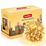 DesiDiya® 35 Feet Long LED Power Pixel Serial String Light, 360 Degree Light in Bulb | Copper Led Pixel String Light for Home Decoration,Diwali,Christmas(Warm White) Pack of 1