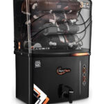 Aqua Frisch H2O | Needs No Service For 2 Years| 15 L RO + UV + Copper + Alkaline + Minerals Water Purifier(Black)