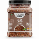 VANSURI Raw Flax seeds Rich in Omega 3, Zinc & Protein/ Alsi Seeds Brown Flax Seeds(1 kg)