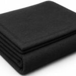 BSB Home Premium Acrylic-Wool Single Bed Blanket – Ultra Warm Winter Blanket for Home & Travel | Soft, Heavyweight, Durable & Fade Resistant (Black, 150 x 220 cm, Weight – 1 Kg)