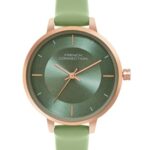 French Connection Helio Olive Green Round Dial Womens Analogue Watch FCN071NL