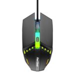 Redgear A-10 Wired Gaming Mouse with RGB LED, Lightweight and Durable Design, DPI Upto 2400, Compatible with Windows.
