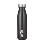 MILTON Breeze 750 Stainless Steel Water Bottle 730 ml, Single Walled, ISI Certified I Leak Proof Lid, Rust Proof I For School, Office, Gym I Mettalic Black
