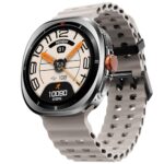 Fire-Boltt Axiom Round Smart Watch 1.43″ Super AMOLED Display with Always-On Mode, Bluetooth Calling, Rotating Crown, SPO2 & Heart Rate Monitor, IP67 Waterproof Silicone Smartwatch for Men – White