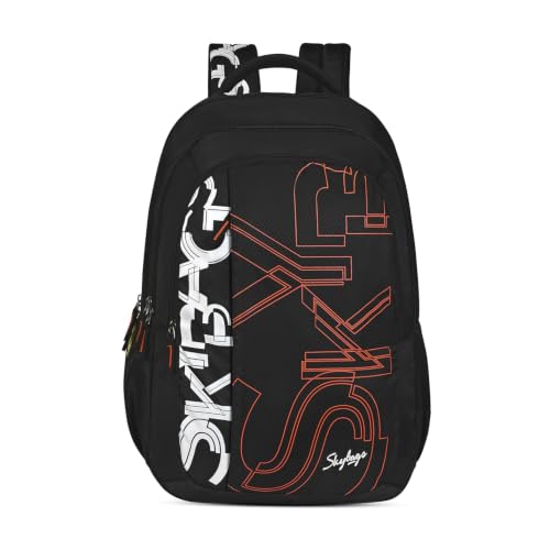 Skybags Brat Pro Max 35L Laptop Backpack (Upto 15.6″), 3 Compartments,Black