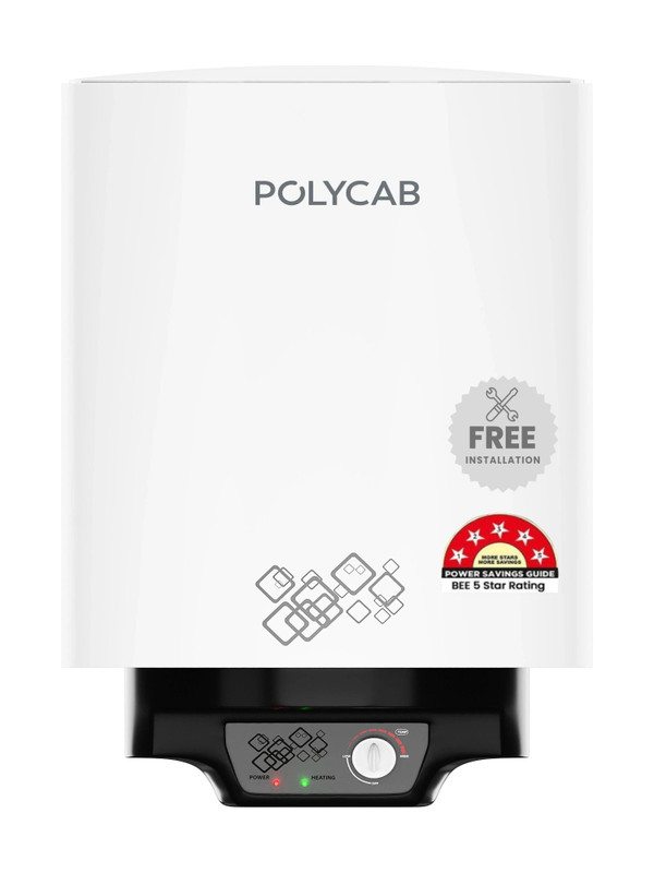 Polycab Celestia WH 10 L Storage Water Geyser | 5 Star BEE Energy Rating(White)