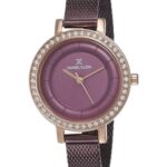 Daniel Klein Analog Maroon Dial Women Watch -Dk11699-7 (Brown, Metal)