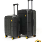 Mokobara The Hovercraft Expandable Luggage Set of 2 (Small 55cm | Medium 67cm) Expandable  Cabin & Check-in Set 8 Wheels – 26 inch